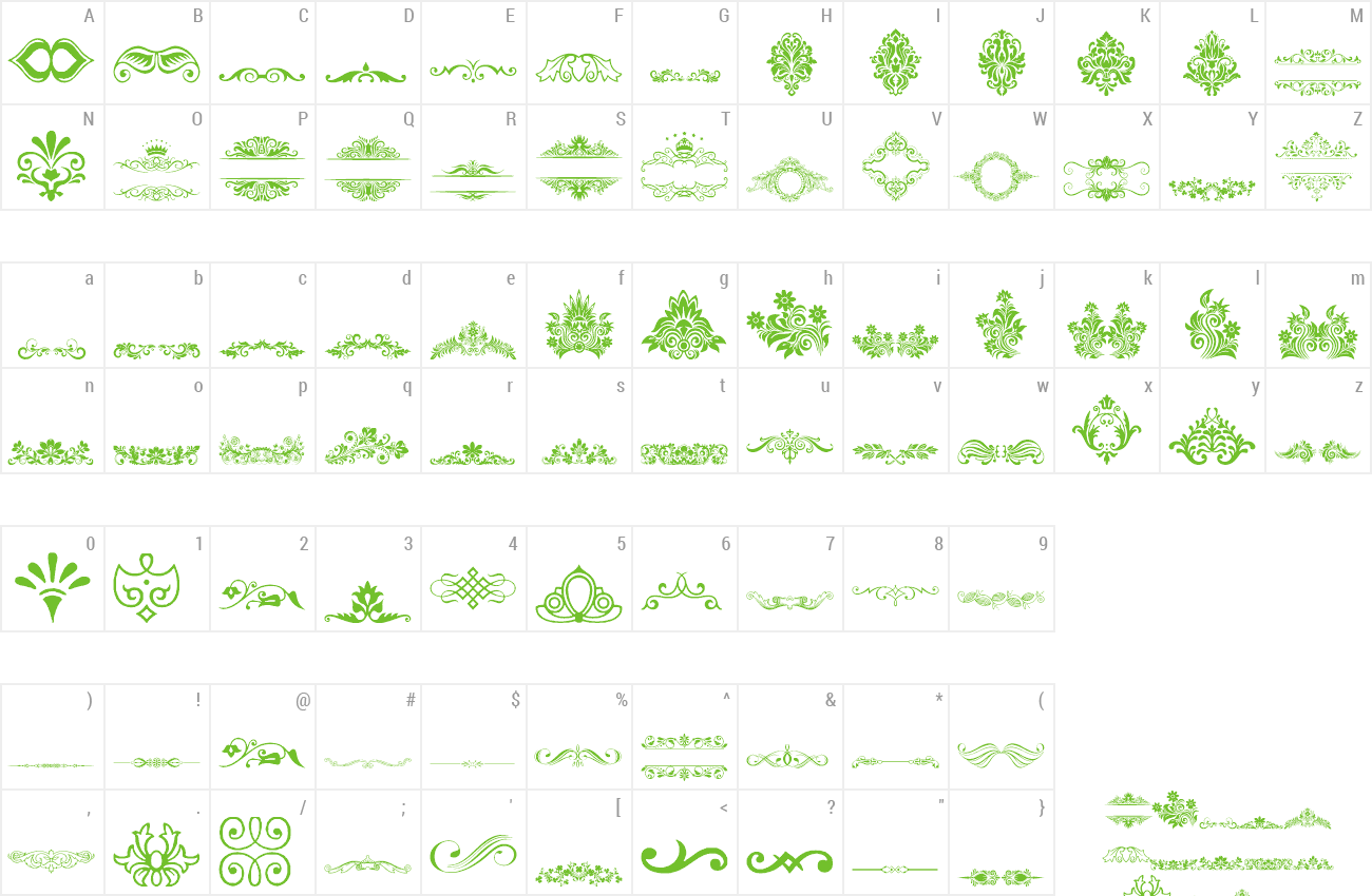 Font Vintage Decorative signs preview